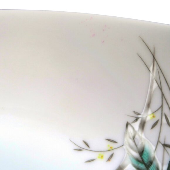 Vintage 1960s Fine China of Japan Golden Rose Porcelain Oval Serving Bowl - Picture 4 of 8